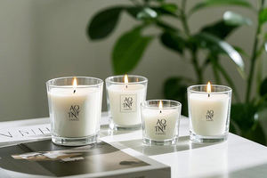 Fournisseur en gros de bougie parfumée d'aromathérapie en verre de cire avec emballage personnalisé bâton d'étiquette de logo - Product Image 4