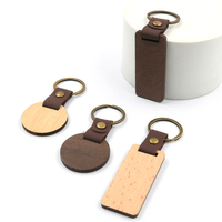 Prêt à expédier porte-clés de bricolage personnalisé vierge en bois pour la gravure porte-clés de barre de bois blanc pour la gravure