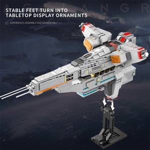 Juhang 783 Lagrange Series Ruby Class Airplane Building Block Model with Lights <b>Educational</b> <b>Toy</b> 10 Pieces for 8 13 Years Unisex - Product Image 4