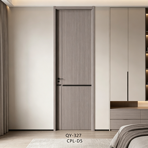 Porte intérieure moderne en MDF pour condo, finition <span class=keywords><strong>CPL</strong></span> de luxe, insonorisée, ignifuge, protection environnementale, chambre, cuisine, salon - Product Image 2