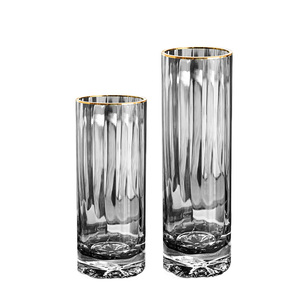 Jarrón de <span class=keywords><strong>cristal</strong></span> con Base de flores, creativo, color gris claro, novedad de 2021 - Product Image 2