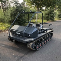 Réservoir télécommandé Atv électrique tout terrain Véhicule à benne basculante chenillée en caoutchouc Neige rapide hors route 4 places pour le transport sur le terrain