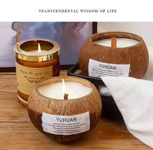 Bougies d'aromathérapie à la cire de soja faites à la main coquille de noix de coco parfum de maison créatif pour une ambiance saine pour la boîte-cadeau de la Saint-Valentin - Product Image 5