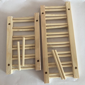 Fabricantes Suministros de cocina Escurridor de platos de madera Estante de almacenamiento de exhibición de madera Escurridor de pino - Product Image 5