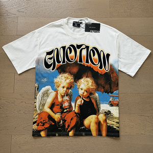 เสื้อแขนสั้นสำหรับผู้ชายเสื้อพิมพ์ลายคละแบบเสื้อยืดผ้าฝ้าย100% ไฮสตรีทสุดอินเทรนด์ - Product Image 2