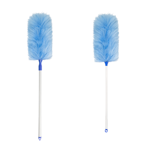 <span class=keywords><strong>Plumeau</strong></span> en laine d'agneau avec manche extensible - Tête de <span class=keywords><strong>plumeau</strong></span> antistatique en fourrure pour nettoyer les ventilateurs de plafond, les meubles NO.9823 - Product Image 1