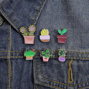 11 Stile Hersteller Bulk Cactus Emaille Pin Lieferant Großhandel Pflanzen Weiche Emaille Anstecknadeln - Product Image 6