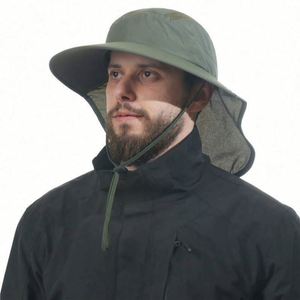 Chapeau de soleil réversible en toile 100% polyester pour l'été, style décontracté cowboy, pour hommes et femmes, imperméable, pour les voyages quotidiens - Product Image 2