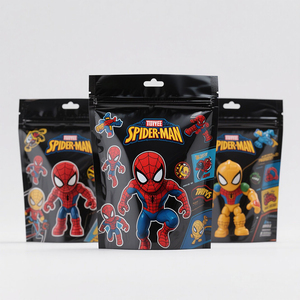 Paquete de embalaje de bloques de construcción de dulces impreso personalizado bolsa de plástico con sello trasero Mylar juguete caja ciega bolsa con cremallera - Product Image 3