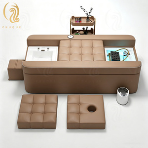 Chuque Lit de <span class=keywords><strong>spa</strong></span> capillaire électrique de luxe moderne avec hydrothérapie, inclinable, pour massage thaïlandais et shampoing, avec <span class=keywords><strong>spa</strong></span> pour les pieds, pour salon de coiffure - Product Image 5