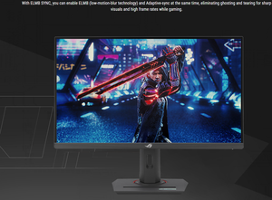 A SUS ROG Strix XG259QNS <b>Gaming</b> <b>Monitor</b> 24.5-Inch FHD 380Hz Fast IPS 1ms GTG NVIDIA G-SYNC Compatible HDR10 Esports Display - Product Image 2