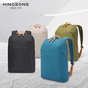 Kingsons Men's Backpack <b>20L</b> Waterproof Computer <b>Bag</b> Leisure Travel Solid Color Backpack With Soft Handle - Product Image 1