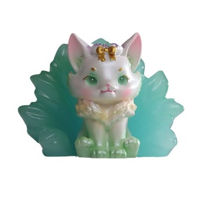 Figura de Zorro de Nueve Colas Yu Mo, Artesanía de Resina, Linda Decoración Animal para el Hogar, Regalo para Escritorio - Product Image 5