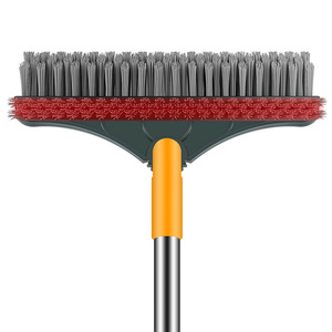 Double Sided Floor Brush Flat Plastic Handle Durable For Bathroom Tiles Grout <b>Cleaning</b> - Product Image 2