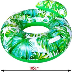 Thickened Maple Leaf Swimming Ring 40cm Inner Diameter Inflatable Pool Float For Adults - Product Image 5