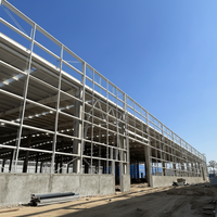 Estructuras Industriales: Nave Modular de Acero para Fábrica con Gran Vano de Almacenamiento para Taller y Centro de Distribución