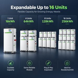 Batterie de stockage d'énergie domestique 51,2 V 280 Ah 314 Ah 16 kWh, solaire verticale sur pied pour alimentation de secours résidentielle - Product Image 2