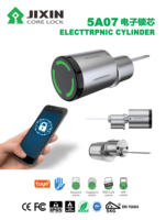 Cerradura Inteligente para Cilindro, Aleación de Zinc, IP65, Aplicación Tuya, Huella Dactilar, Tarjeta de Identificación, Tarjeta de Memoria, Desbloqueo Electrónico para Puerta de Acero
