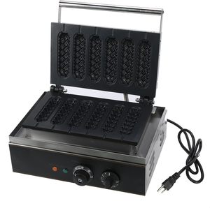 Usine commerciale de casse-croûte six parties 6 Long bâton Hot Dog Machine <span class=keywords><strong>professionnel</strong></span> électrique Muffin gaufrier <span class=keywords><strong>fer</strong></span> - Product Image 2