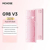 Clavier mécanique personnalisé MCHOSE G98V2, clavier mécanique de jeu à trois modes, à commutation à chaud