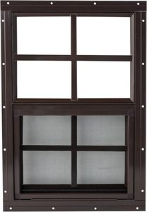 Grandes fenêtres coulissantes verticales en <span class=keywords><strong>verre</strong></span> trempé pour abris, granges, poulaillers, maisons de jeux, maisons et garages - Product Image 5