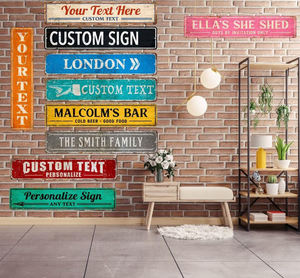 ป้ายโลหะอลูมิเนียมติดถนนแบบปรับแต่งได้ป้ายโลหะรูปทรงลูกศรตลกป้ายถนน - Product Image 4