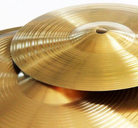 Alloy Drum Cymbals 8/10/12/14/16/18/20 Inch, Professional Jazz Drum Cymbal Set for Drum Kit Percussion Instrument