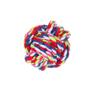 Jouet en corde de coton pour animaux de compagnie, boule tissée de 5,5 à 11 cm, jouet à mâcher durable pour chiens de petite taille - Product Image 3