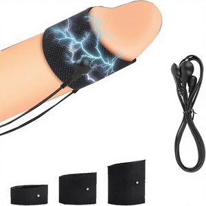 Set di 3 Anelli Elettrici per Pene - Dispositivo di Addestramento Estim con Telecomando 15m, Giocattolo SM Traspirante con Idrogel Medico per Uomini, Vendita all'Ingrosso - Product Image 1
