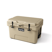 Glacière rotomoulée grande capacité 35QT, durable, avec roues, en PE, isolée, rigide, portable, pour le camping et la conservation des aliments en extérieur