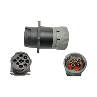 Tipe 1 & tipe 2 kompatibel 6-Pin J1708 ke 9-Pin J1900 adaptor untuk otomotif PVC tembaga terisolasi Harness kabel konduktor