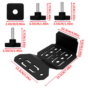 Toyota Car Mounting <b>Brackets</b> Carbon Steel <b>Black</b> For Tacoma Cargo Carrier <b>Bracket</b> - Product Image 4
