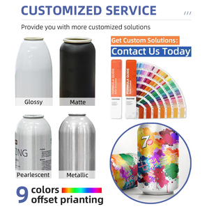 Lata <span class=keywords><strong>de</strong></span> Aerosol Personalizable, Recargable, Vacía, <span class=keywords><strong>de</strong></span> Aluminio para Oxígeno, con Válvula - Product Image 4