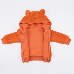 Personnaliser les vestes à capuche en molleton pour bébé <span class=keywords><strong>Veste</strong></span> à capuche en molleton durable pour bébé Vente en gros Fabricant de vêtements d'hiver pour bébé - Product Image 4