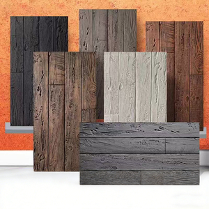 Panel de imitación de <span class=keywords><strong>madera</strong></span> PU con efecto de <span class=keywords><strong>madera</strong></span> vieja y desgastada, con anillos anuales, 1160*300mm, resistente al agua - Product Image 1