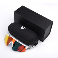 Étui à lunettes de sport d'extérieur avec fermeture éclair à double aiguille et design en tissu maillé léger