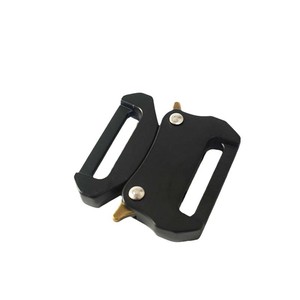 Side Release Buckle 25mm Zinc Alloy Black Durable For Bags <b>Webbing</b> Hardware Accessory - Product Image 3
