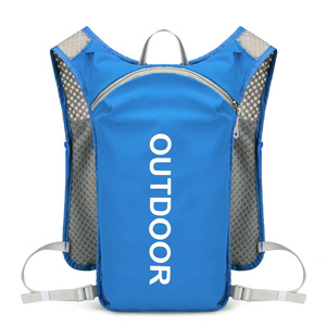 Gilet d'hydratation multifonctionnel en nylon pour la course à pied Veste Running Sans <span class=keywords><strong>Manche</strong></span> Safety Reflective Sports Water Backpack Bag for Cycling - Product Image 1