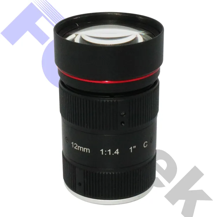 Verkeersbewakingscamera Cctv Lens Met C-Mount 1 "Inch 12Mm Brandpuntsafstand 12Megapixel F1.4