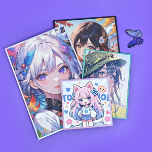 วิเกรท รับพิมพ์โปสเตอร์ตามสั่ง งานศิลปะบนกระดาษอาร์ตบอร์ด การ์ดโลโม่เคป๊อป ขอบสีทอง พิมพ์ดิจิทัล ของขวัญ พิมพ์เอง ชิคิชิ - Product Image 5