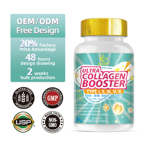 DUOZI Ultra Collagen Booster Capsules Type I II III V X 60 Capsules Soutien Cheveux Peau Ongles Articulations Sans Gluten - Product Image 4