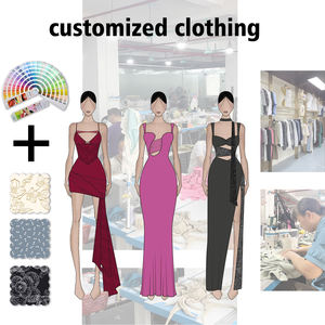 OEM abiti corti Casual da ballo donna eleganti produttori di abbigliamento personalizzato eco-friendly in pizzo con paillettes - Product Image 3