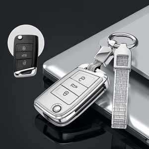 Custodia Rigida in ABS per Chiavi Auto Volkswagen Tiguan L, Lavida Plus, Golf 7, Polo, <span class=keywords><strong>Skoda</strong></span>, Portachiavi VW - Product Image 3