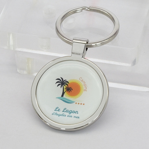 Tùy Chỉnh Chuyên Nghiệp Kẽm Hợp Kim Hiện Có Khuôn Trống Keychain Cá Nhân Logo Epoxy Nhãn Dán Kim Loại Keychain - Product Image 1