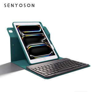 SYX Premium 360 °   Étui Clavier Rotatif pour iPad - Protection <span class=keywords><strong>de</strong></span> Grade Militaire avec Clavier Rétroéclairé Rechargeable Étui pour iPad Cove - Product Image 3