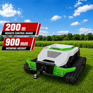 เครื่องตัดหญ้าแบบฟลายวีล ขนาด 90 ซม. 35 นิ้ว เกรดอุตสาหกรรม ใช้เครื่องยนต์เบนซิน สำหรับใช้ในบ้านและสวน พร้อมรีโมทคอนโทรลและด้ามจับยืดหดได้ - Product Image 1