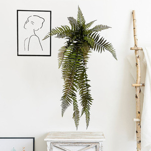 Artificial Persian Fern <b>Wall</b> Hanging 30cm-100cm Bouquet Soft Rubber Greenery Home <b>Decor</b> Wedding Props - Product Image 1