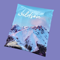 Emballage personnalisé biodégradable de haute qualité avec logo pour sacs, chaussettes et vêtements, imprimé avec fermeture autocollante