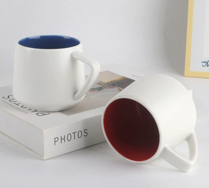 Tasses à café blanches personnalisées de 12 oz en gros, tasses à latte en céramique vierges pour boissons chaudes, impression de logo, cadeau d'entreprise, persévérance - Product Image 2
