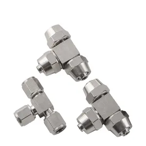 Zckm Pe Series T-Type Three Way Lock Seal Quick Air Pneumatic Connector Fittings
